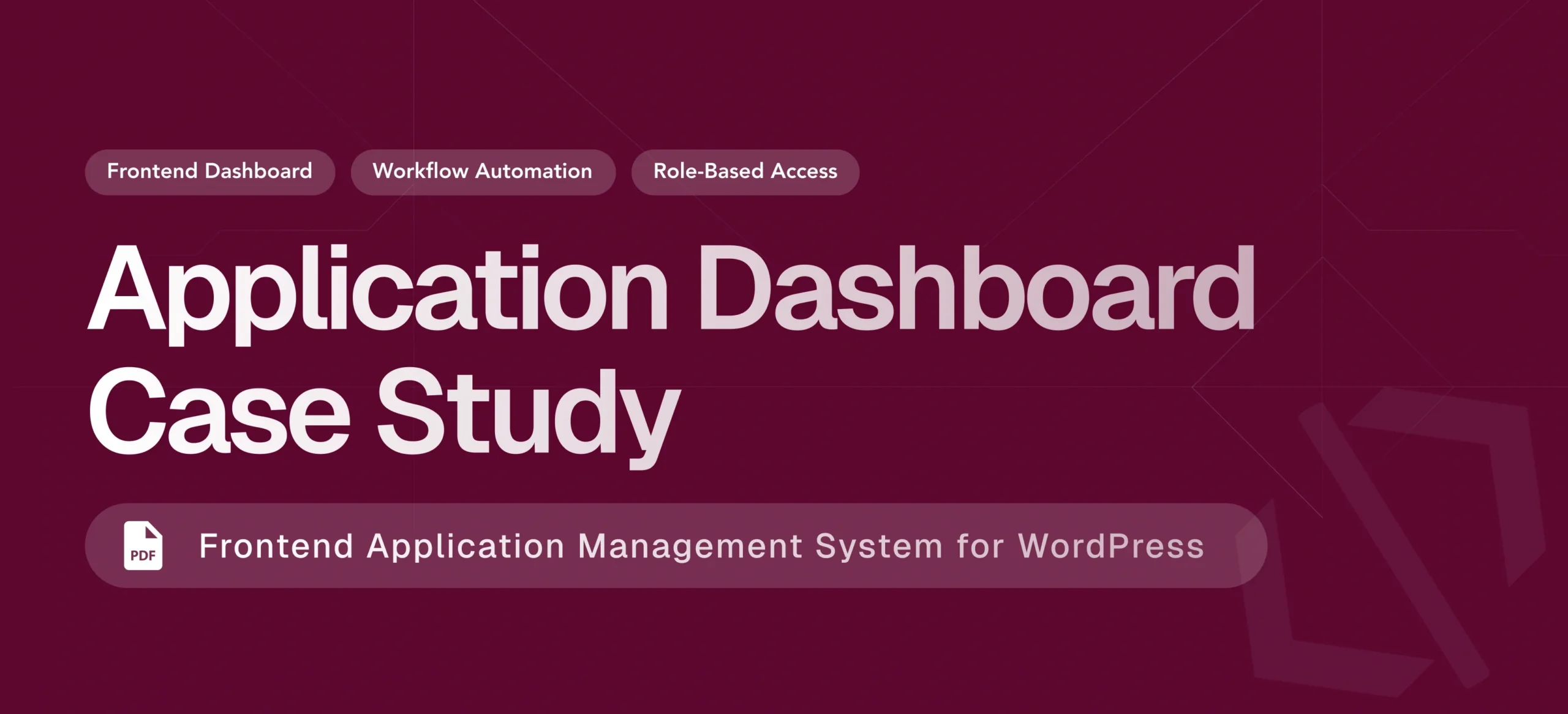 Building a Frontend Application Management Dashboard for WordPress